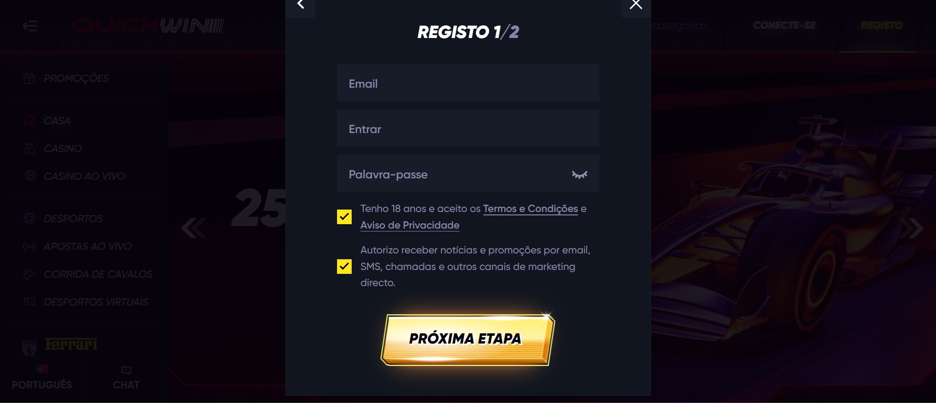 código promocional betano cadastro